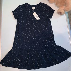 Gymboree Girls Dress - Dark Blue w/ Little Roses